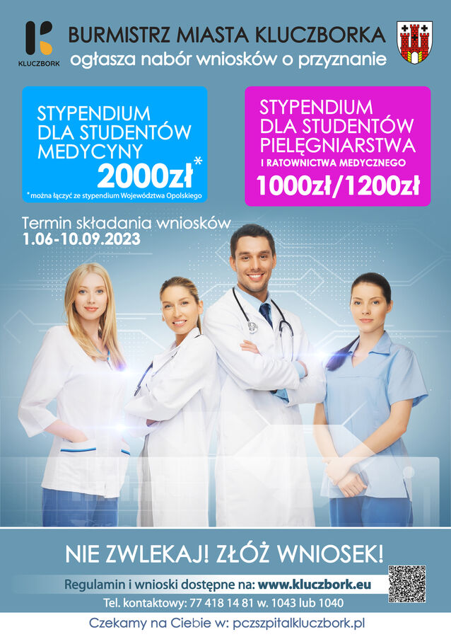 plakat 2023 stypendia dla lekarzy