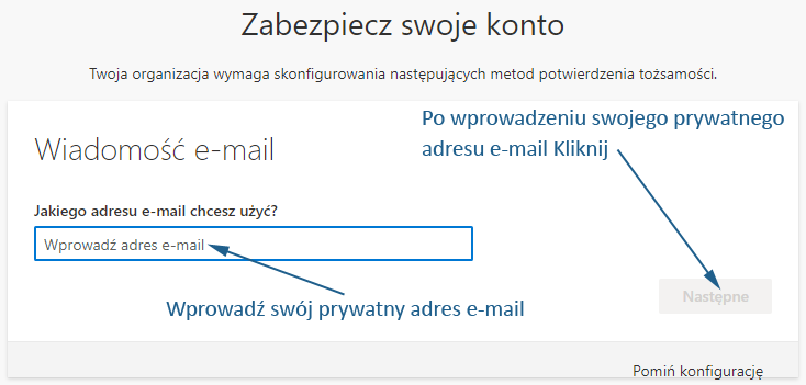uzytkownik autoryzacja prywatny adres e mail